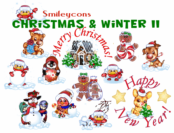 Christmas & Winter II Expansion Pack for Smileycons - Exclusively for Gold Members!