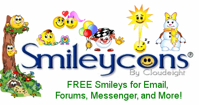 Free Smileys and Emoticons for Email, Web Mail, Forums and Blogs, Vista Compatible